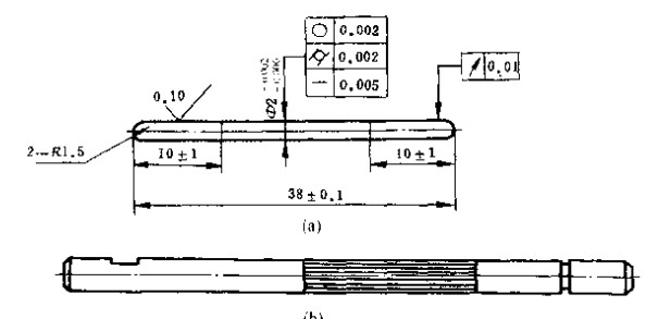 电机轴结构图 电机轴结构图